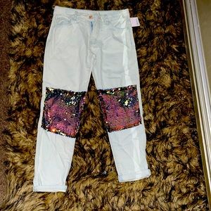 Forever 21 Girls sequins jeans😍